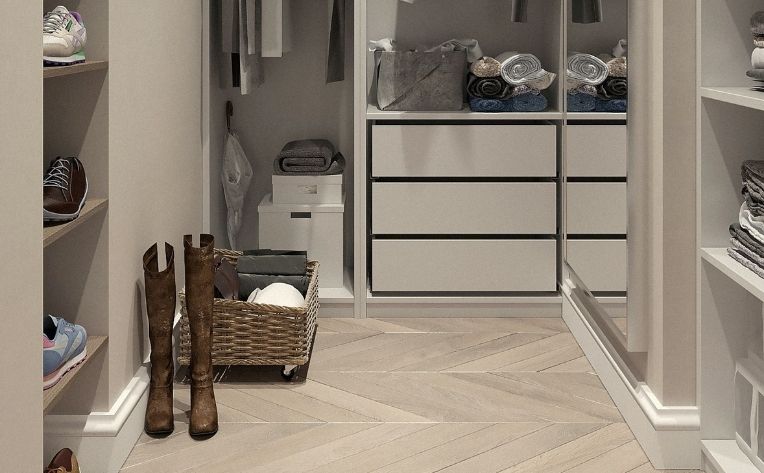 comfortable closet flooring
